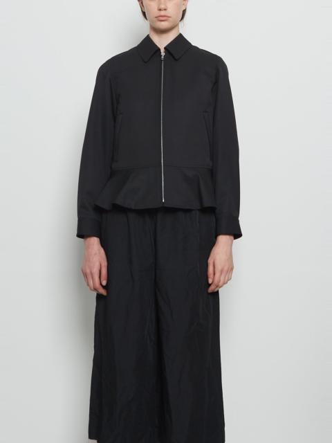Comme des Garçons Comme des Garçons Wool Tech Peplum Zip Up