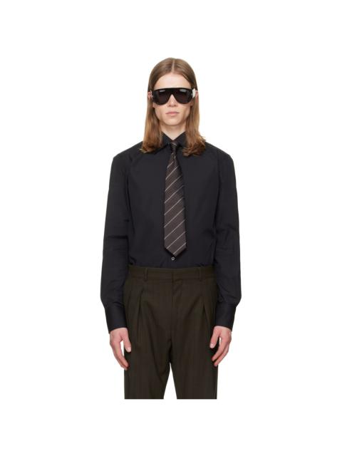 TOM FORD Black Poplin Slim Fit Shirt
