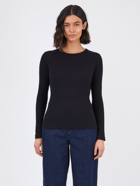 Rib Long Sleeve T‑shirt