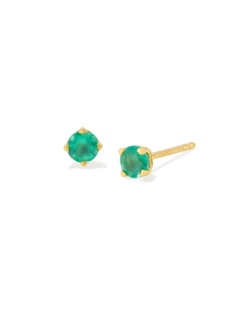 KENDRA SCOTT Maisie 18k Yellow Gold Vermeil May Stud Earrings
