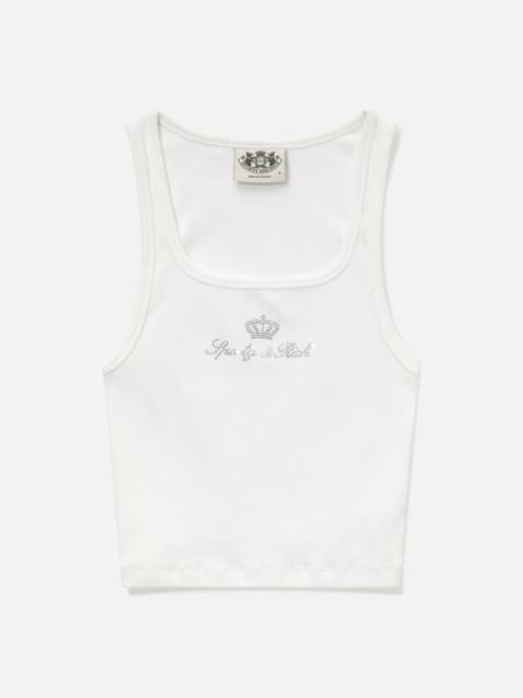 Sporty & Rich SPORTY & RICH X JUICY COUTURE CROWN RIBBED TANK