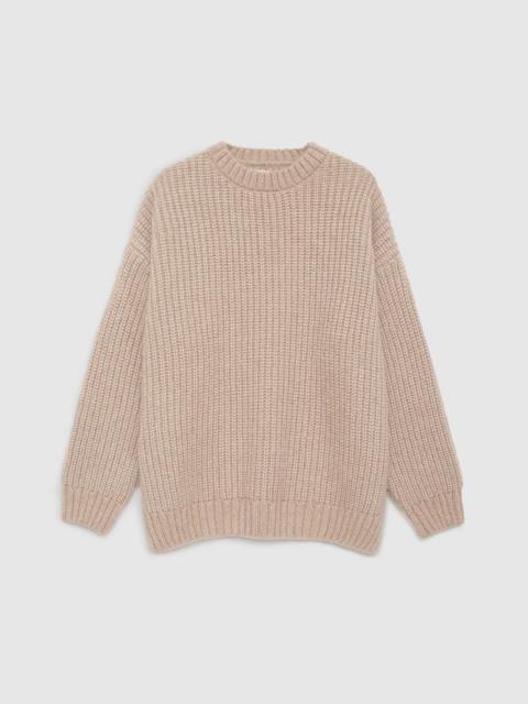 ANINE BING Sydney Crew Sweater - Camel