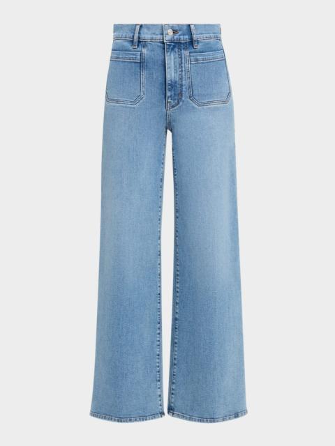 FRAME Le Slim Palazzo Modernist Pocket Jeans
