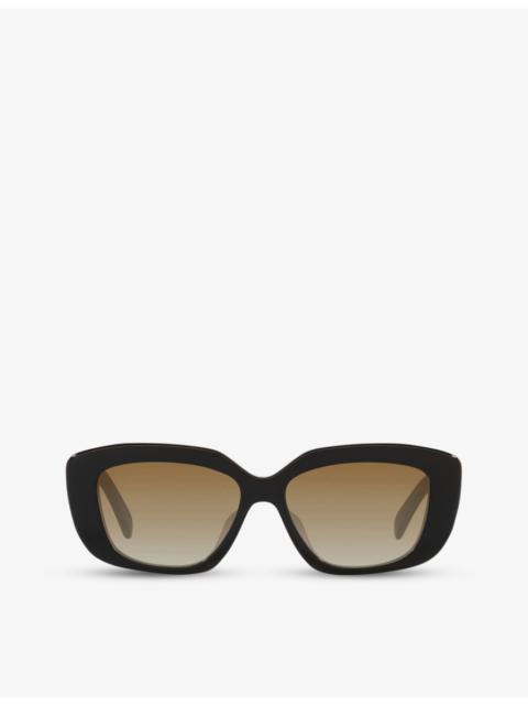CELINE CL40216U rectangle-frame acetate sunglasses