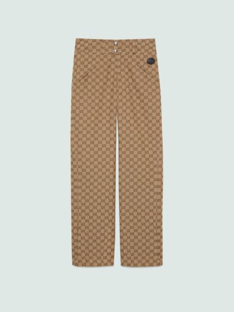 GG cotton canvas pant