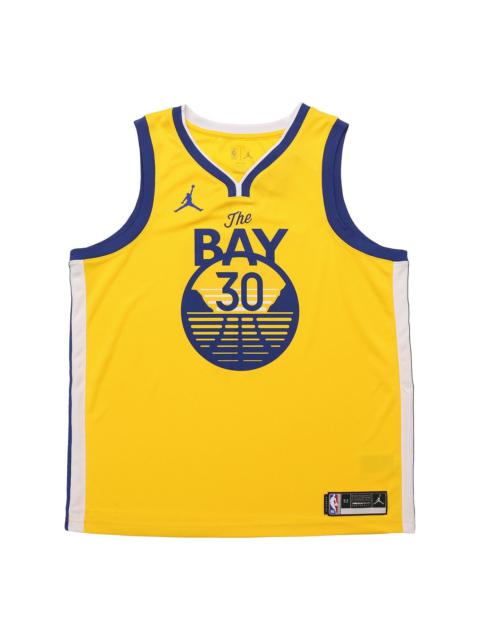 Jordan Air Jordan NBA Stephen Curry Warriors Statement Edition 2020 Swingman Jersey Yellow CV9477-729