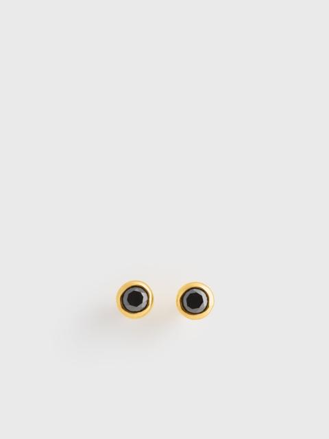 TOTEME Mini diamond studs black/gold