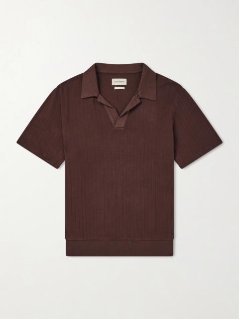 Oliver Spencer Westcott Open-Collar Organic Cotton Polo Shirt