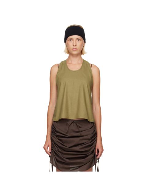 BASERANGE Green Apron Top