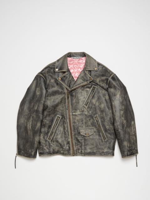 Acne Studios Biker leather jacket - Black
