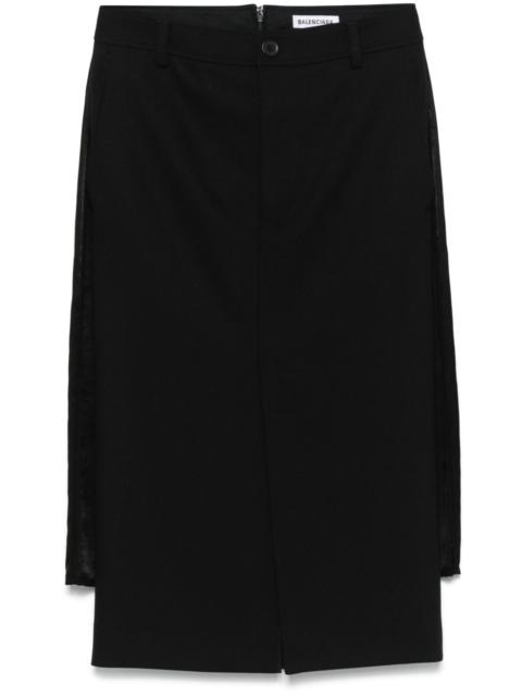 BALENCIAGA asymmetric-hem pencil skirt