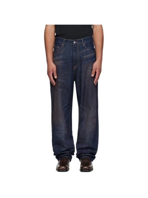 MM6 Maison Margiela Navy Faded Jeans