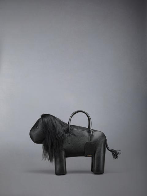Thom Browne Lion Bag In Pebble Grain