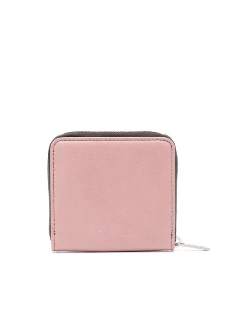 leather zip-up wallet