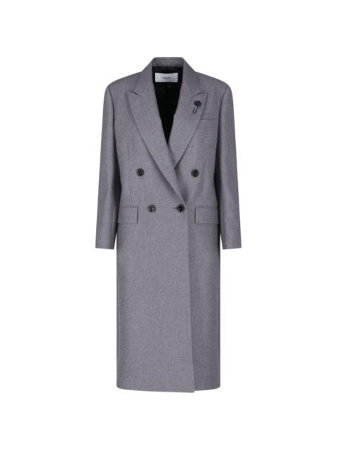 LARDINI double-breasted cashmere coat