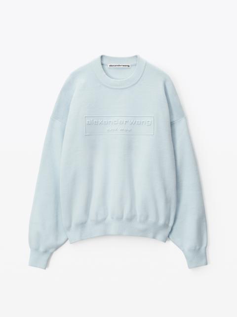 Alexander Wang PULLOVER SWEATER IN RIBBED CHENILLE