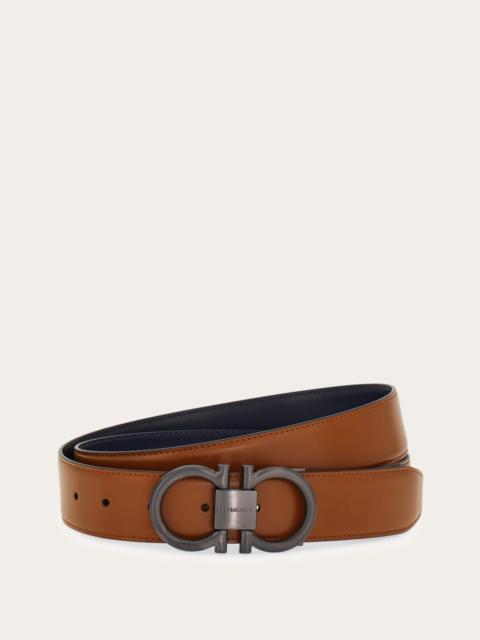FERRAGAMO Reversible and adjustable Gancini belt