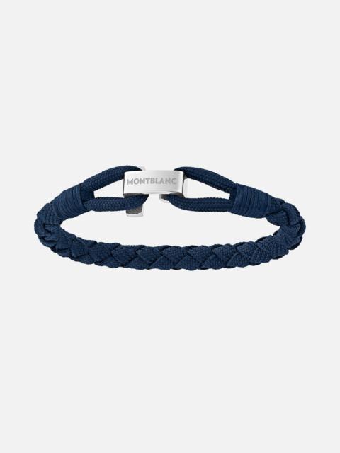 Montblanc Blue Wrap Me Bracelet in Nylon and Steel
