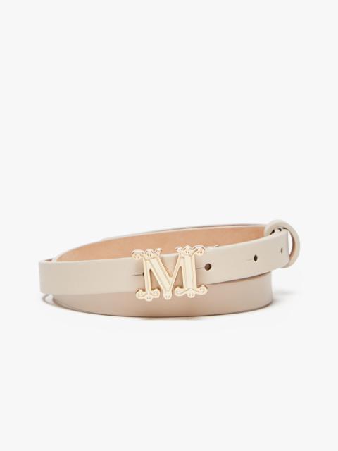 ベルト Max Mara MGRAZIATA15 - Monogram leather belt Max Mara M Graziata Leather Belt | Neiman Marcus