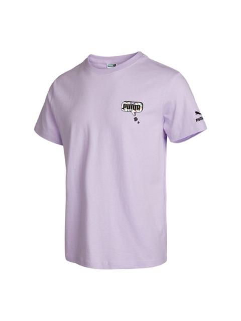 PUMA Awareness AOP T-Shirt 'Purple White Black' 532034-16