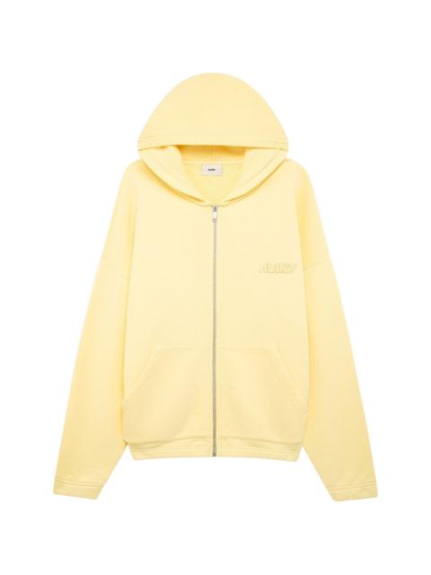 AUTRY zip-up logo hoodie