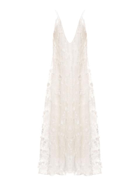 Agua by Agua Bendita Hierbaluisa Diente de Leon Organza Maxi Dress