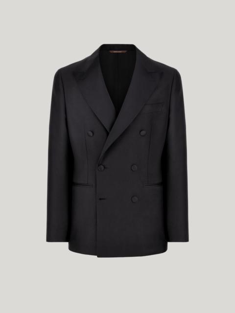 Canali BLACK WOOL AND SILK TUXEDO JACKET