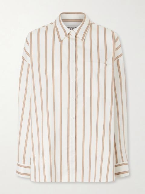 TWP Something Borrowed Striped Cotton-poplin Shirt