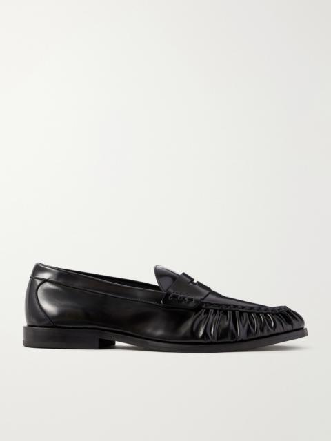 VINNY’s Louee Gathered Leather Loafers