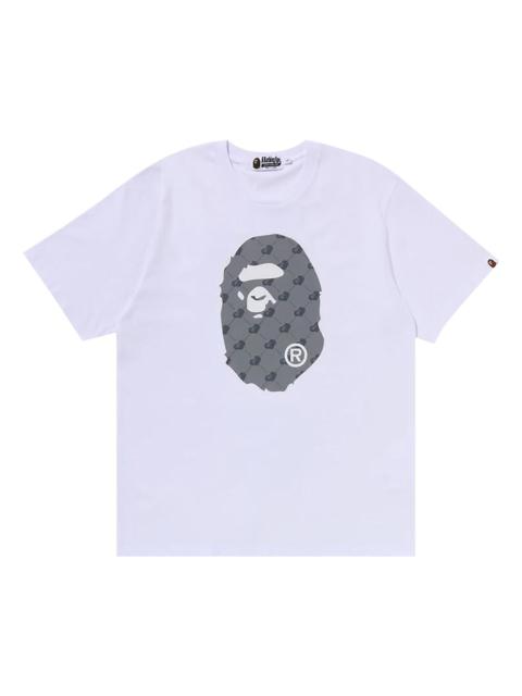 BAPE Cloud Head Monogram Big Ape Head Tee 'White'