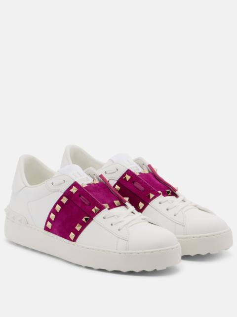 Valentino Rockstud Untitled leather sneakers