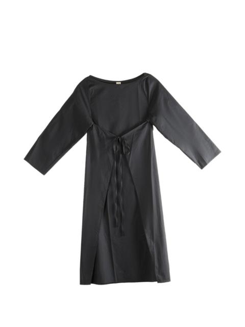 BASERANGE tie long-sleeve midi dress