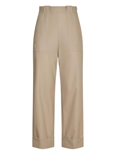 Max Mara pleated cuffed trousers