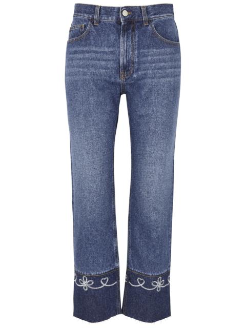 Chloé Masaya cropped straight-leg jeans