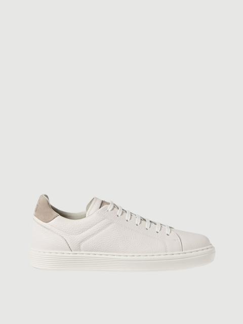 Brunello Cucinelli Grained calfskin sneakers