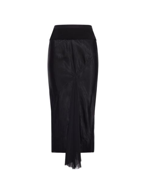 Rick Owens panelled midi skirt