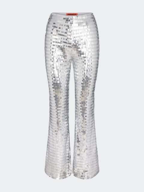 SIMONMILLER Sequin Robo Pant In Satellite Silver
