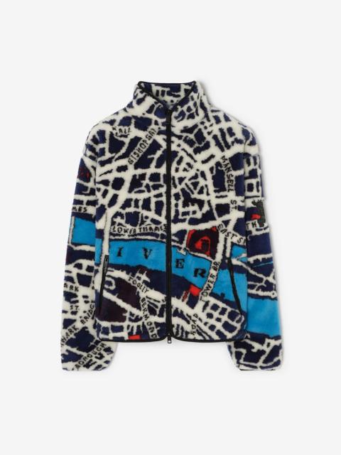 Burberry London Map Fleece Jacket