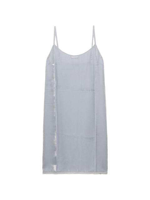 Prada flared spaghetti-straps slip dress