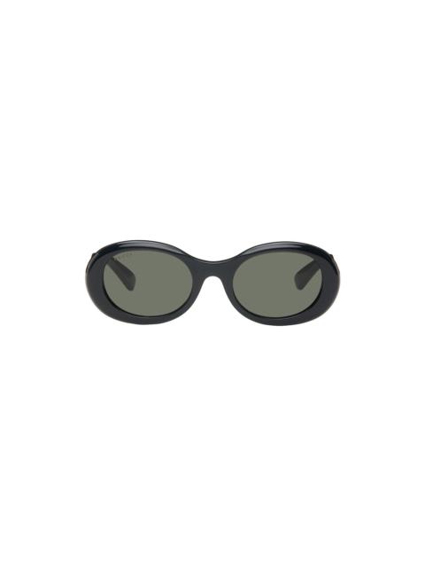 Black Oval Sunglasses