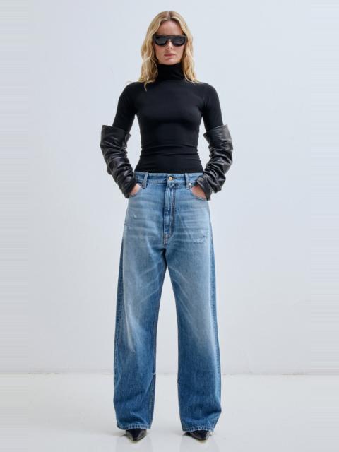 DARKPARK Jules Rigid Mid-Rise Wide-Leg Jeans blue