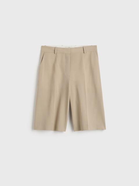 TOTEME Wide tailored shorts overcast beige