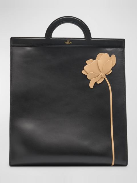 Valentino Men's Vitello Brenda Ric Leather Tote Bag