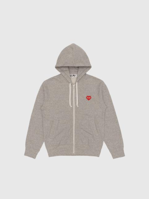 Comme des Garçons PLAY PIXELATED RED HEART FULL ZIP HOODY X INVADER