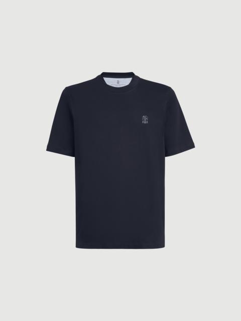 Brunello Cucinelli Cotton jersey crew neck T-shirt with logo