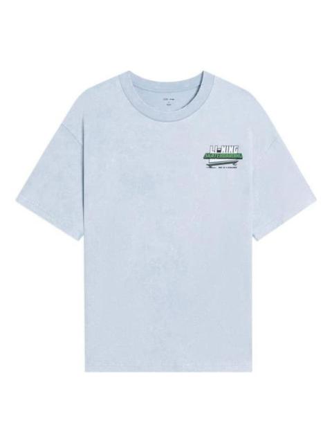 Li-Ning Li-Ning x MARVEL Hulk Comic Graphic T-shirt 'Light Blue' AHSSB93-3