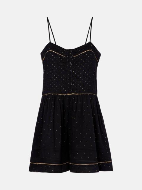 Isabel Marant Étoile Vickie polka-dot cotton romper