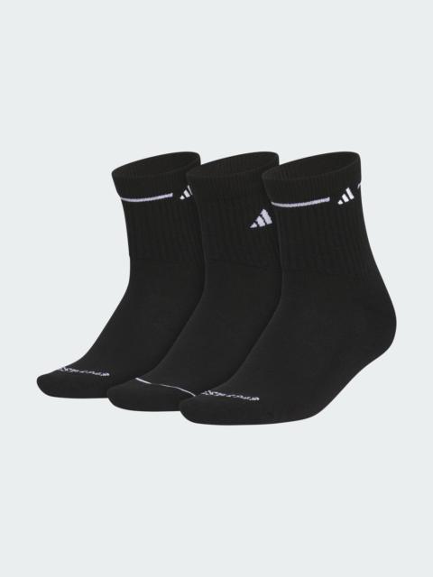 adidas Women's Cushioned Sport 3.0 3-Pack High Quarter