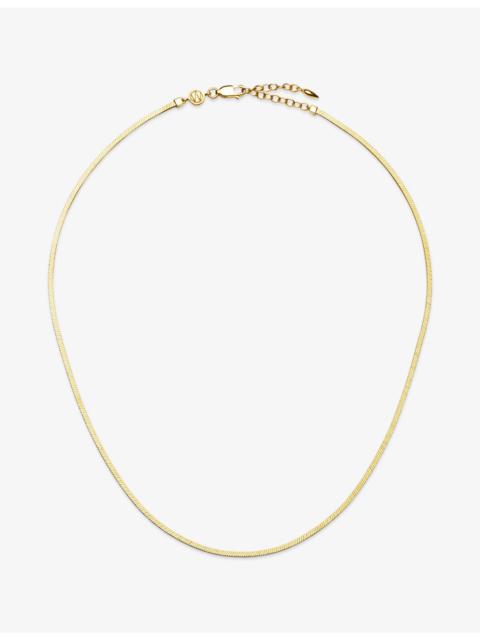 MISSOMA Lucy Williams X Missoma Short Square 18ct Yellow Gold Vermeil Chain Necklace