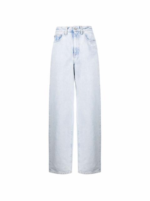 Off-White Diag-print wide-leg jeans